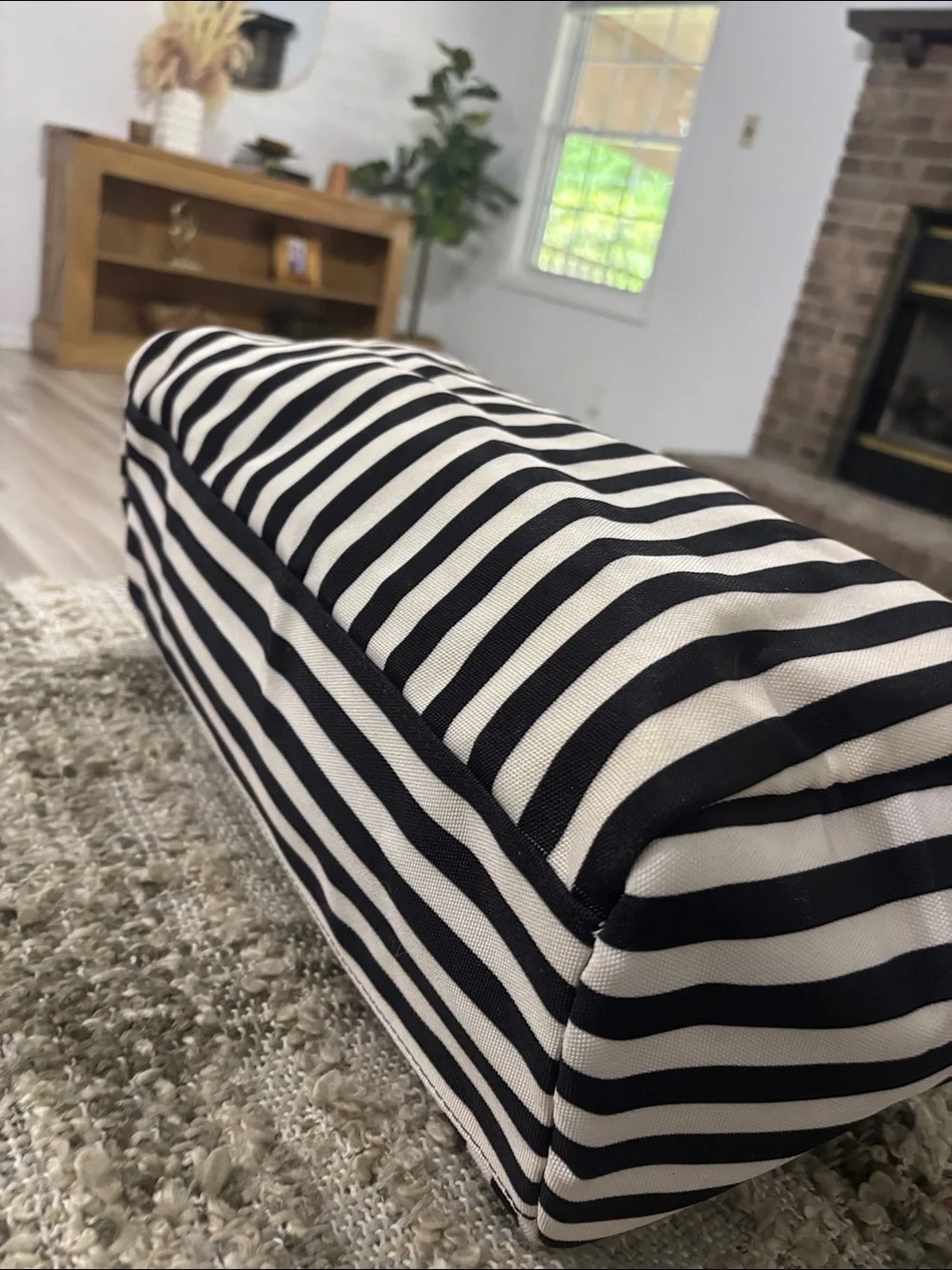 Alice + Olivia By Stacey Bendet  Positano Striped Travel Duffle Weekend Bag NWOT